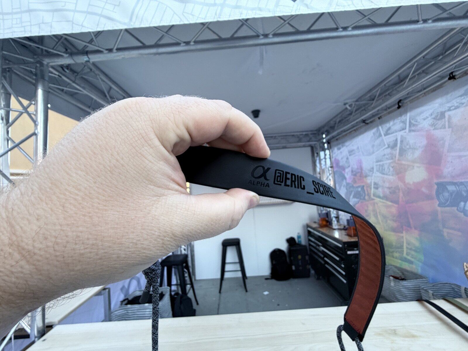 Laser engraving station at an activation